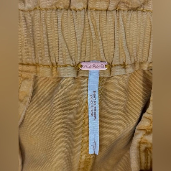 FREE PEOPLE Margate Gold Paperbag Pants, Size Small - Picture 8 of 11
